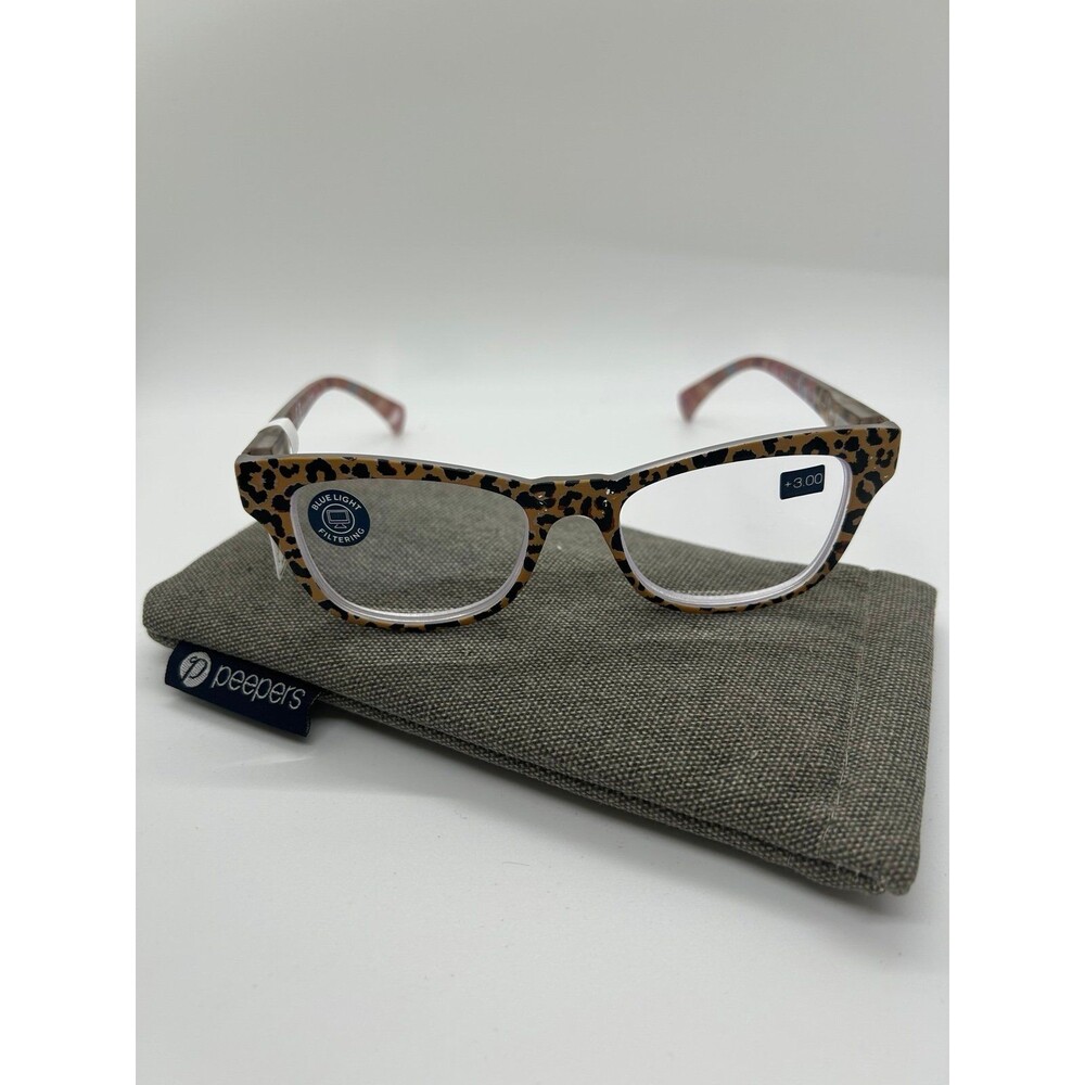 Peepers +3.0 blue light filtering glasses
